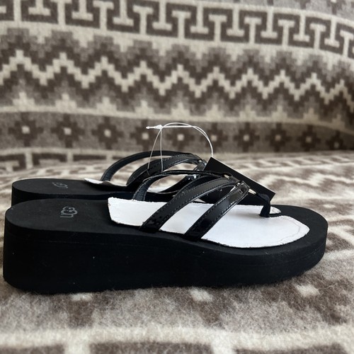 Black ugg flip flops - flops, size