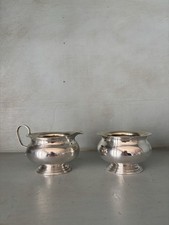 Vintage silver plated milk and - silver,