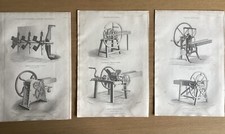 Genuine 1854 Woodcut Prints of