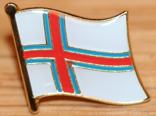 Faroe islands flag - flag, enamel