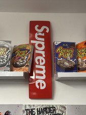 Supreme Uncut Box Logo Skateboard Deck Red SS22