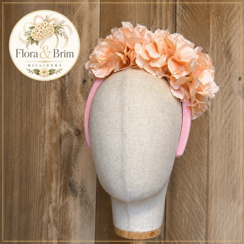Peachy pink floral - peachy,