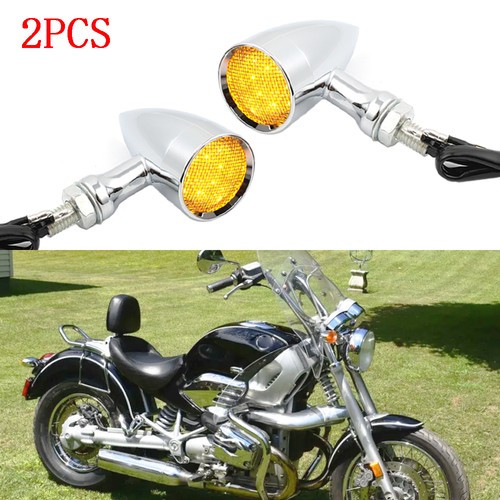 Chrome bullet led turn - 2x,