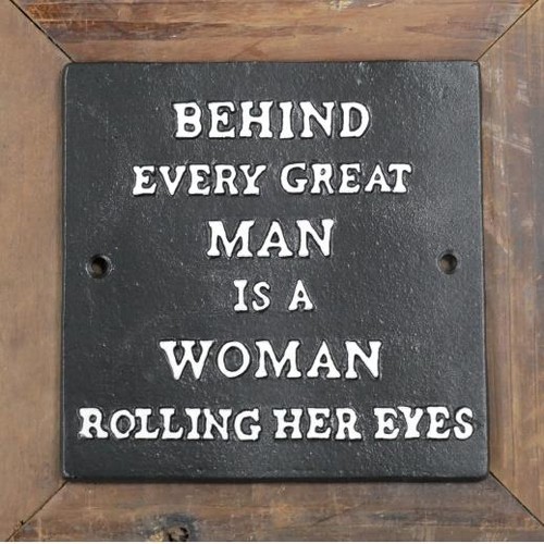 Funny cast iron - funny, sign