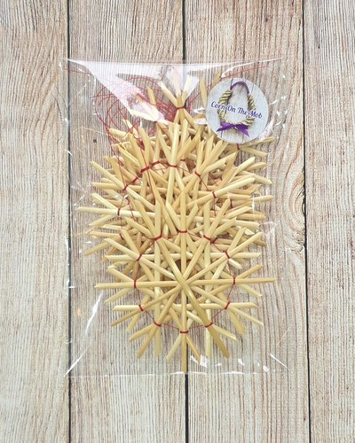 Straw stars handcrafted - stars,
