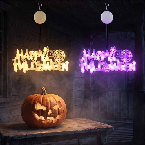 Halloween led hanging sign - halloween,