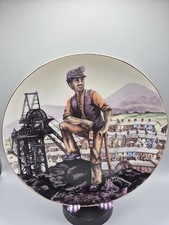 Saxony Mining Plate David Fisher Design Vintage 1985