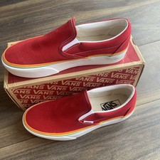 Red VANS Slip On Canvas UK6 EU39 