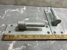 Old Vintage Gate Post Wall Pins Brackets Very Large Galvanized