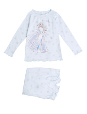 Marks & Spencer Girl's Long Sleeve Disney Frozen 2 Elsa Pyjama Set - Forest Blue