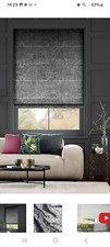 Roman Blind - Thermal Blackout Lining - Made To Measure - Crushed Velvet Fabric