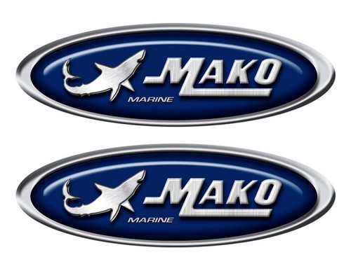 Mako boat oval stickers - boat,