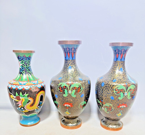 Vintage chinese cloisonne - 3,