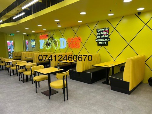Restaurant booth bench - booth,