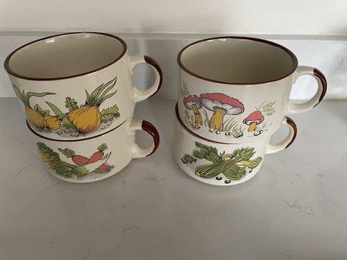 Vintage soup bowls with - vintage,