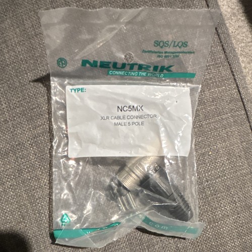 Neutrik pin xlr - 5-pin, male