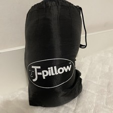 J Pillow Travel 3 Way Head Neck Support Black