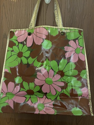 Vintage clear plastic flower - vintage,