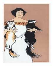 Elegant Art Nouveau Woman and