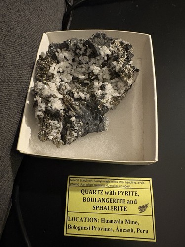 Quartz with pyrite - with,