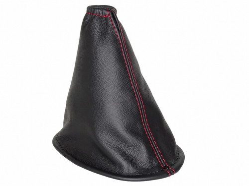 Black leather gear gaiter - leather,