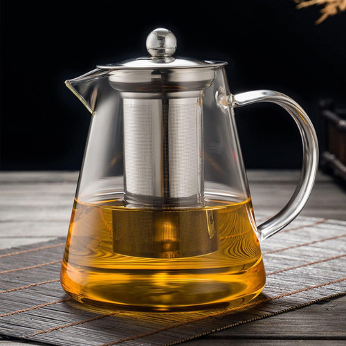 19oz large glass teapot - large,