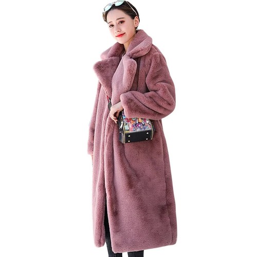 Women faux fur long - fur,