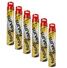 6 x RED SURVEY LINE MARKING