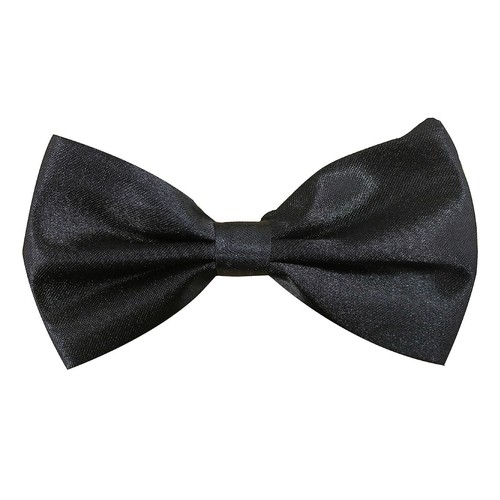 Quality black satin - satin, bow