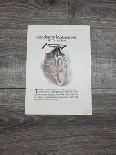Antique henderson motorcycles - henderson,