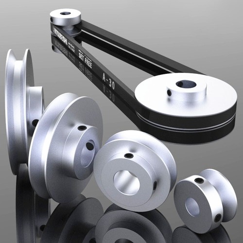 Aluminum belt pulley - belt,