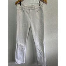 MOTHER Denim Jeans White Mid