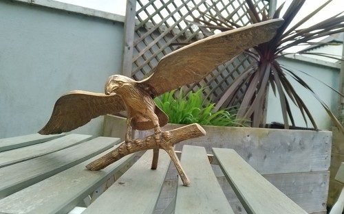Vintage large brass eagle - large,