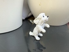 Vintage 1995 Meg Puppy In My Pocket White Poodle Figure Dog