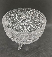 Vintage 3 Footed Pinwheel Cut