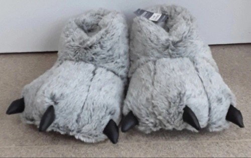 Grey monster feet - monster, slippers