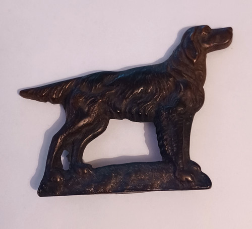 Vintage cast iron plaque - cast,