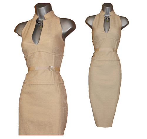Karen millen cream - cream, jacquard