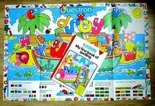 1990 Questron My First Book Of Spelling & Large Poster Style Work Sheet - AGE 5+