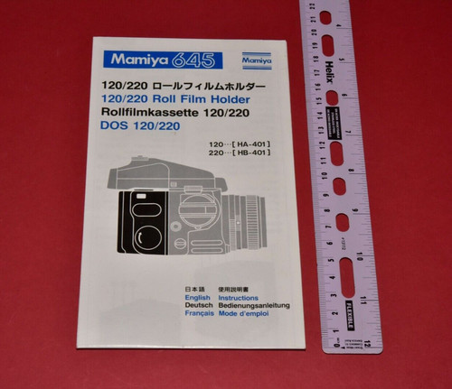Original instructions mamiya - original,