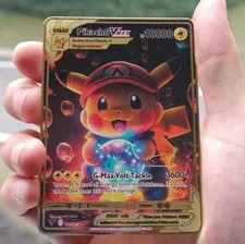 POKEMON MARIO PIKACHU METAL COLLECTABLE CARDS 10000HP VMAX FunArt 
