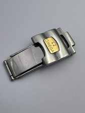 Omega Polaris Men's Folding Clasp Steel 17MM Nice Condition Deployment Clasp.