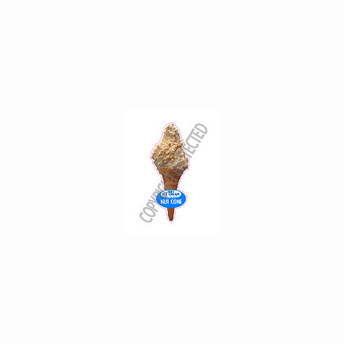 Ice cream van sticker - cream,