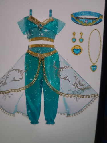 Jasmine princess costume green - princess,