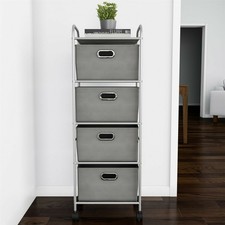 Drawer fabric dresser - 4-drawer,