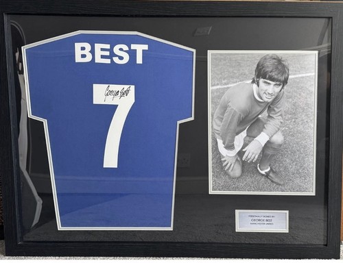 George best signed shirt - george,
