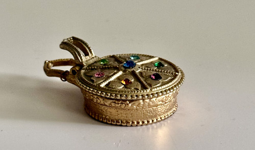 Vintage brass purse travel - brass,