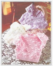 Bobble Aran Cardigan Knitting Pattern: Baby Toddler Sizes 16-22 inch