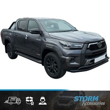 SPOILER BAR CITY BAR NUDGE BAR IN BLACK FOR TOYOTA HILUX MK8 FROM 2016-2020