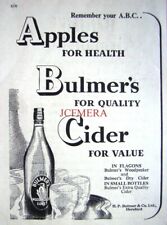 'BULMERS' Woodpecker & Dry Cider Drinks Advert : Small 1950 Print
